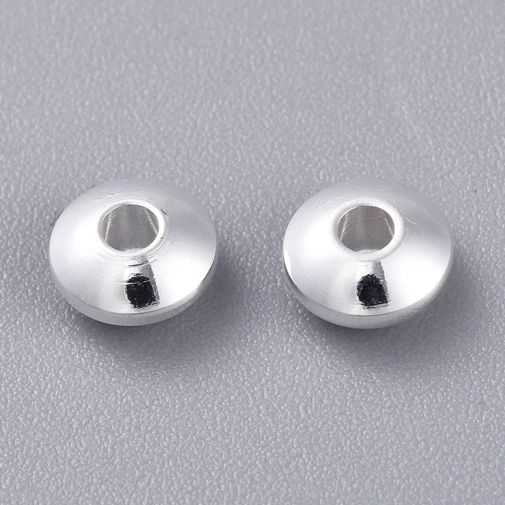 Korálky z 304 nerezovej ocele 6x3mm, 10 ks