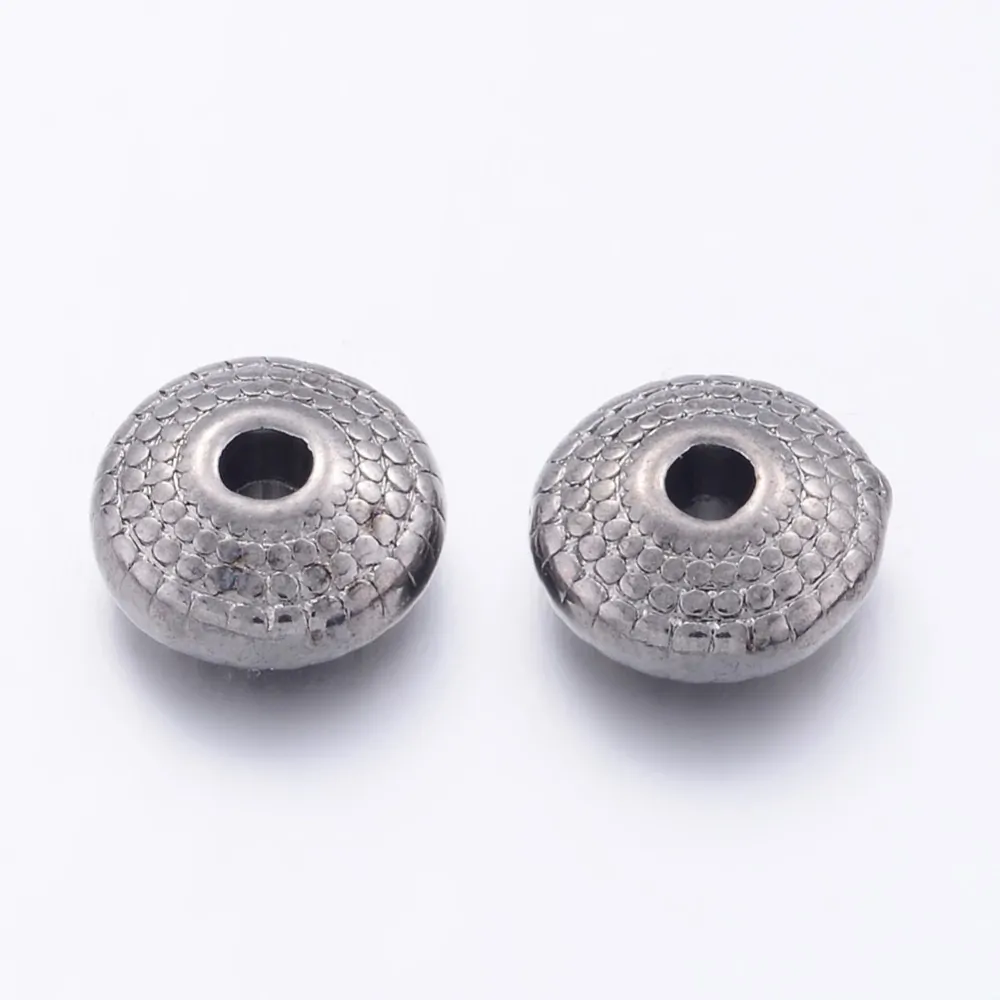 Kovové korálky bez olovo a bez kadmia 8x4mm, 10 ks