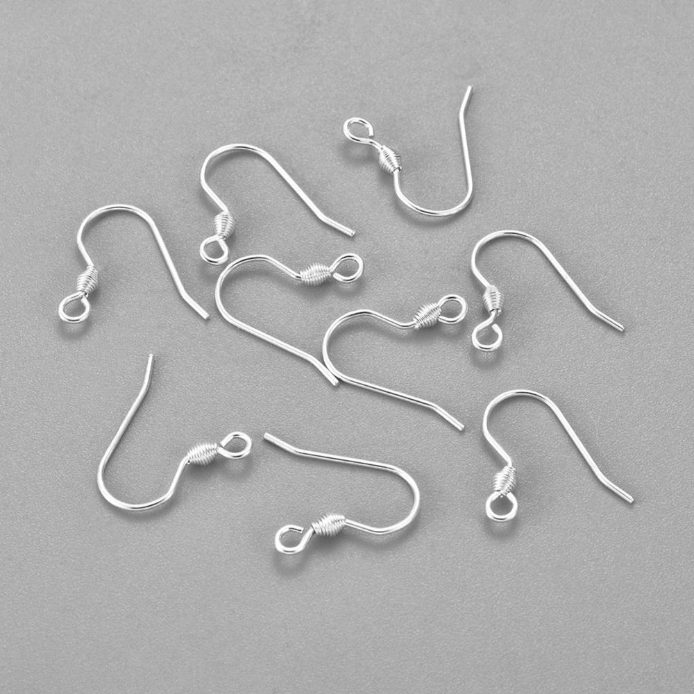 Zapínanie na náušnice - afroháčik z nehrdzavejúcej ocele 17x18x2.4mm, 5 párov