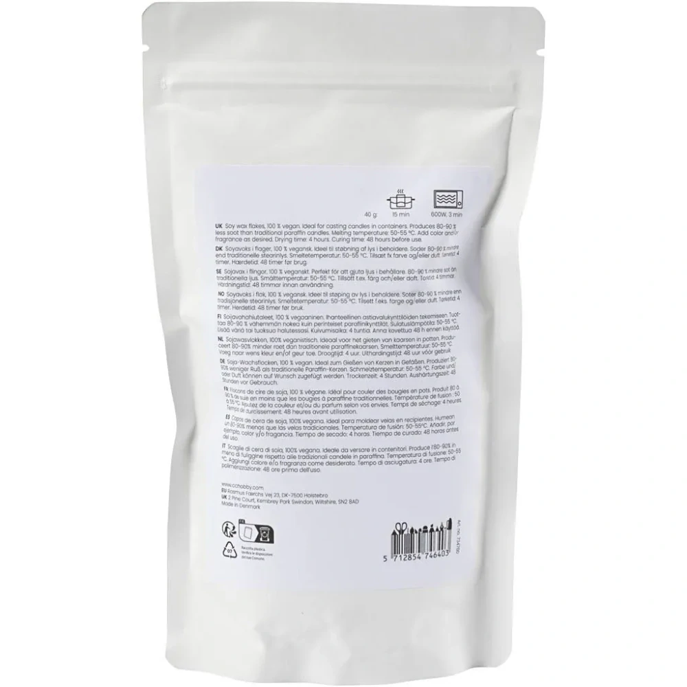 Sójový vosk pre sviečky v nádobe, 250 g