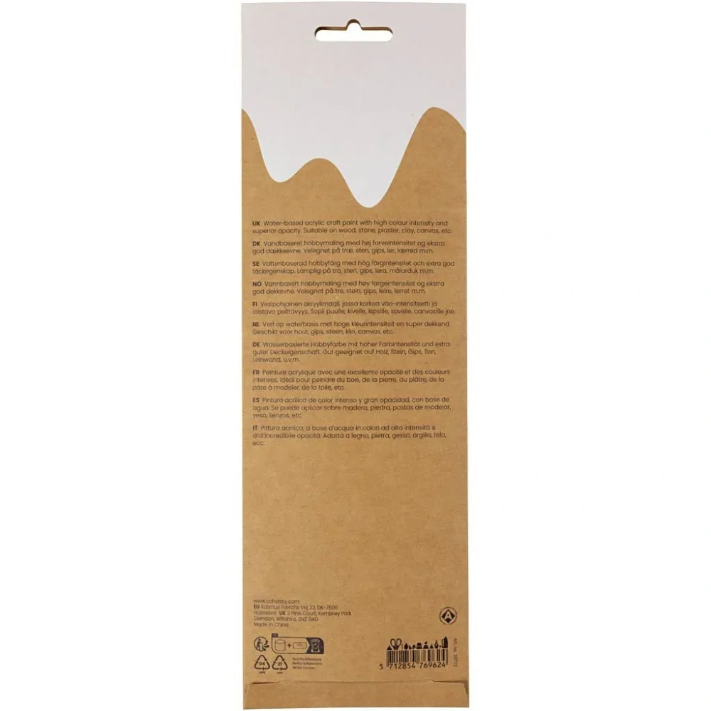 Plus Color Akrylové Fialovo-ružové farby v praktických kelímkoch 6x5ml, 1 bal.