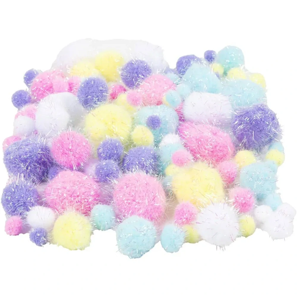 Pom Pom guličky  15-40 mm, 62 g