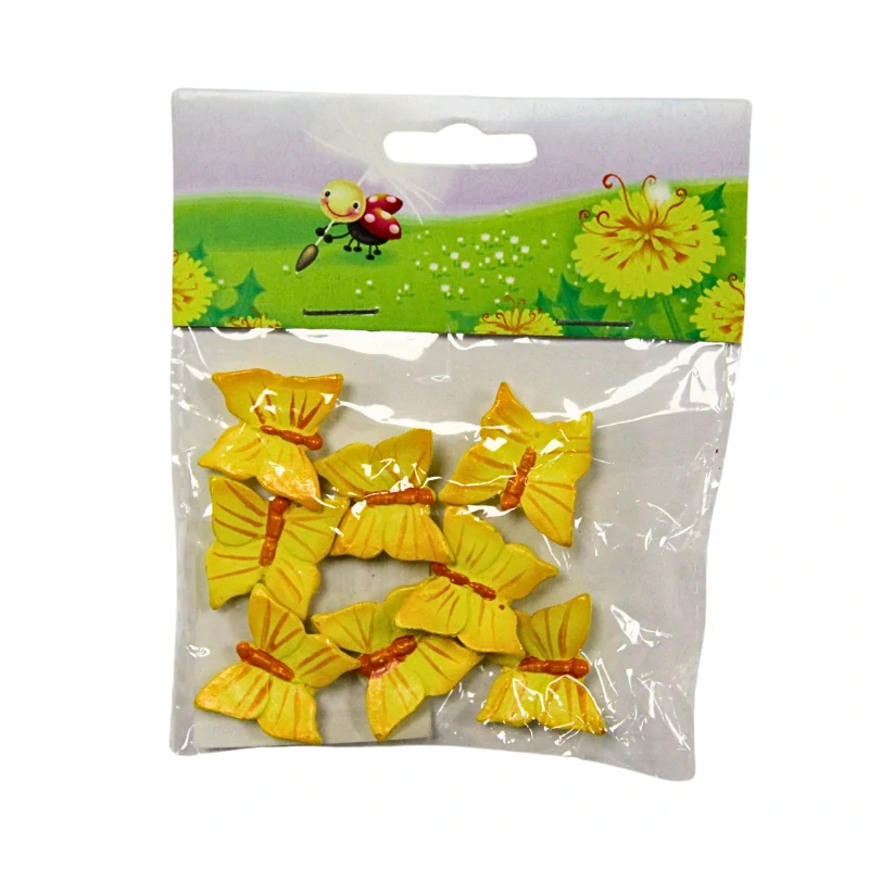 Sadrové motýle 2,2cm, 8 ks