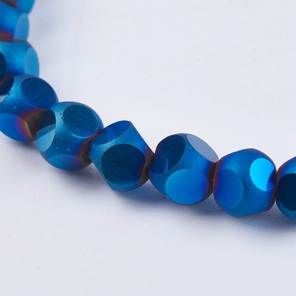 Jagavé sklenené korálky 6mm, 59 ks