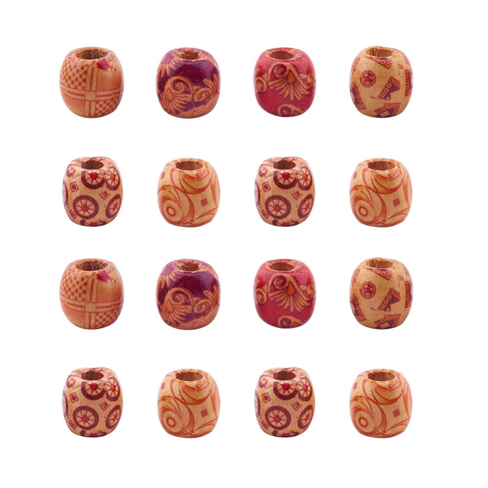 Drevené korálky gulička 16x17mm, 50 ks/ krabička