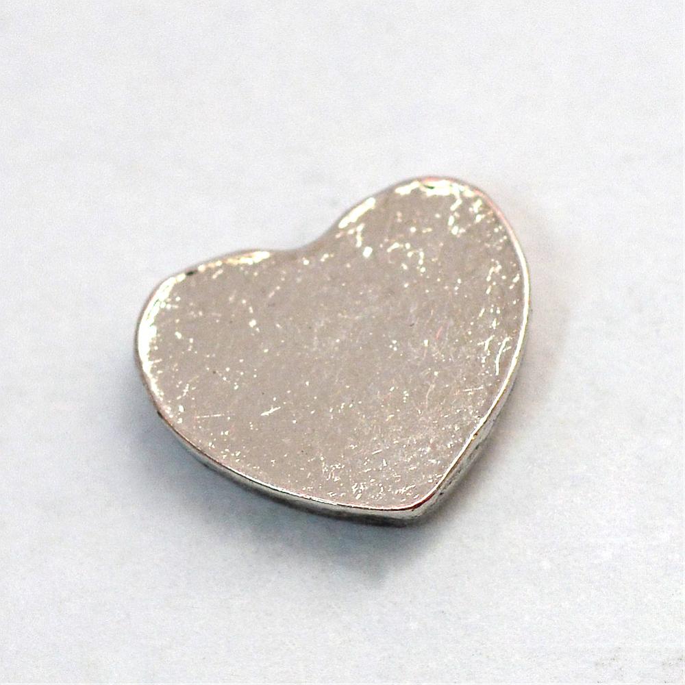 Kovové kabošon srdiečka Love my dog 7x8.5x1.7mm, 10 ks