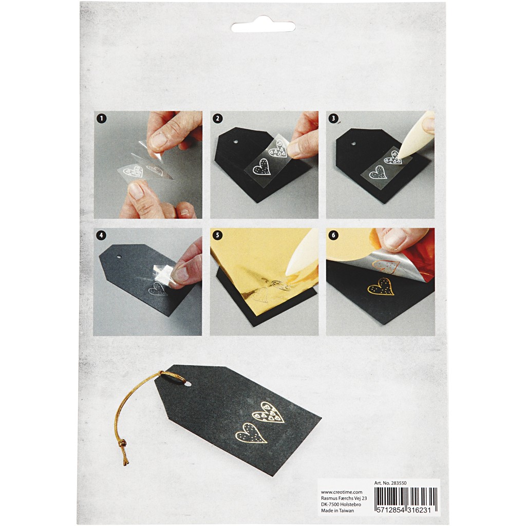 Deco fólia + transfer šablóna Kvety, 2 x 2 ks