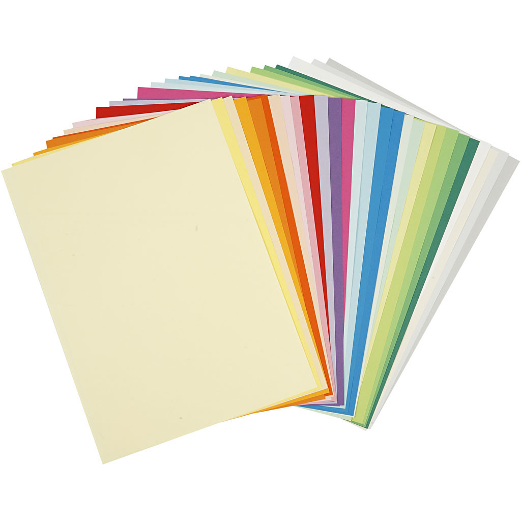 Papier Farebný mix 80g, 290 ks