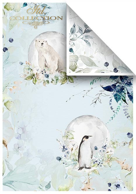 Sada Ice porcelain scrapbook papierov 6 ks