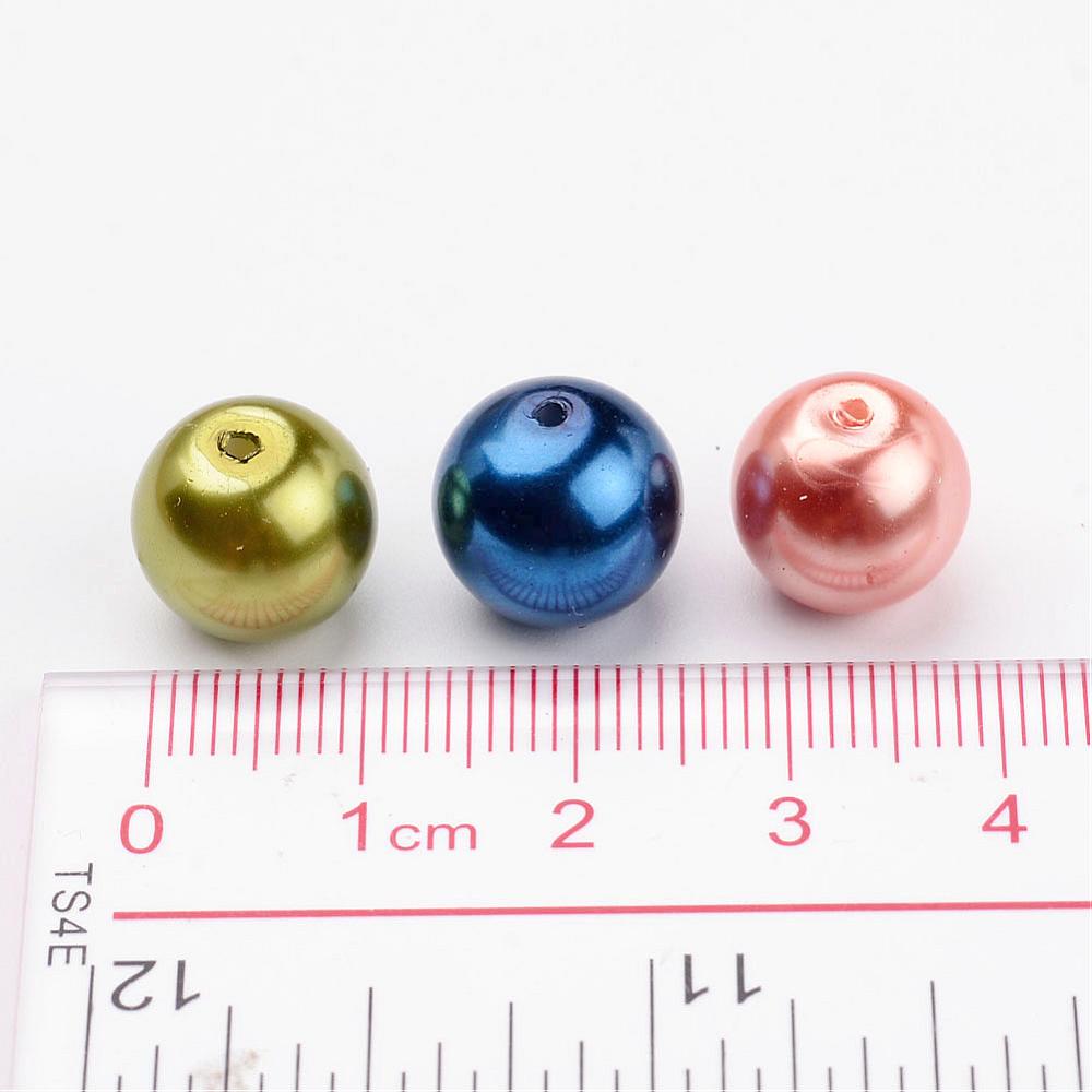 Sklenené perly 12 mm, 100 ks