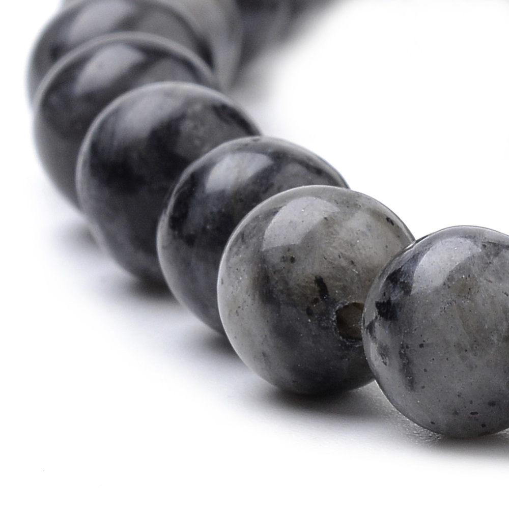 Korálky z prírodného kameňa Labradorit 8mm, 46 ks