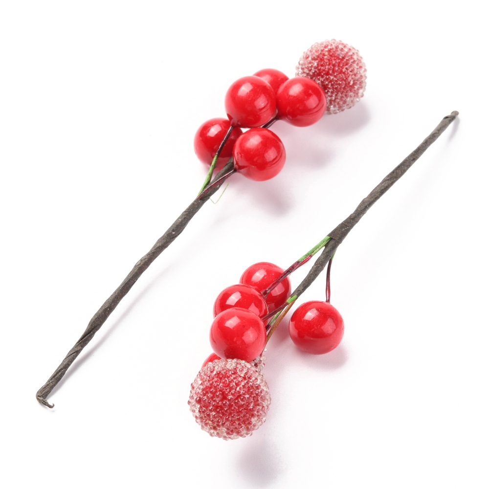 Umelé bobule k aranžovaniu 90x21x15mm, 5 ks