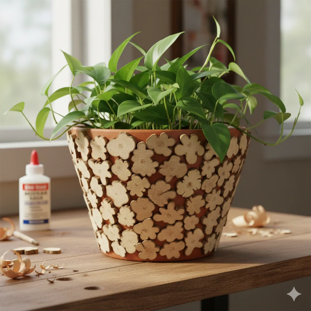 Nepravidelné drevené plátky 15-40 mm, 230 g/ 1 balenie