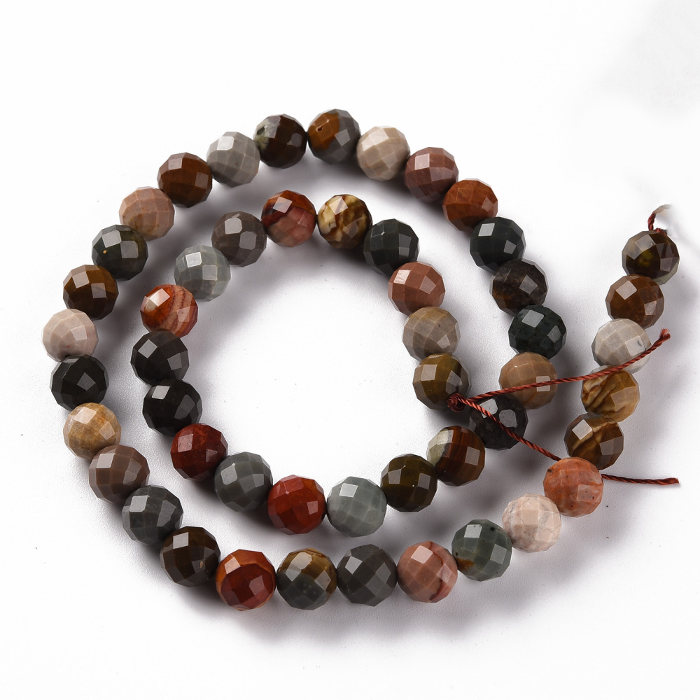 Jaspis (brúsený) korálky 8mm, 50 ks