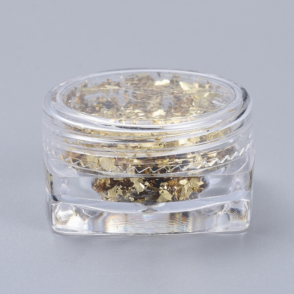 Metalické kúsky 2.9x1.6cm, 1 ks