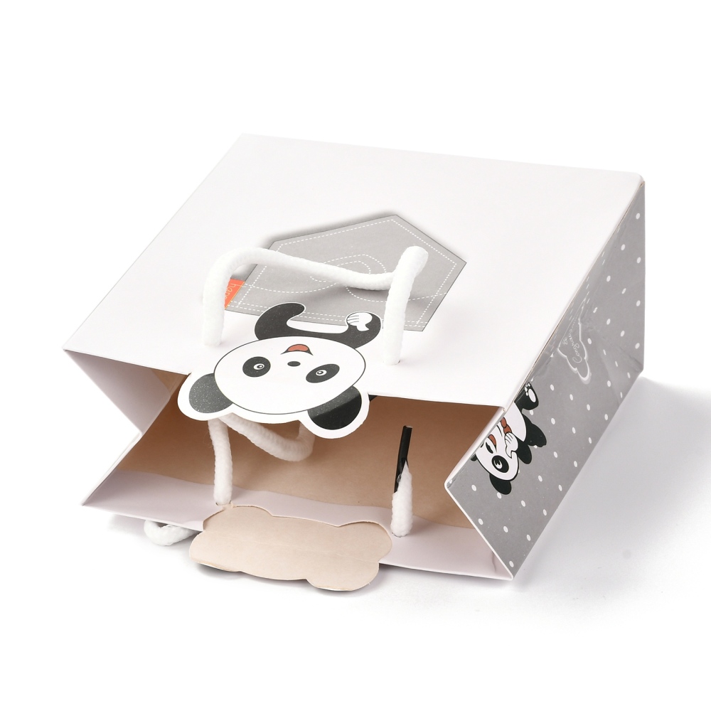 Darčeková taška Panda 14x7.1x16.5~17cm, 1 ks