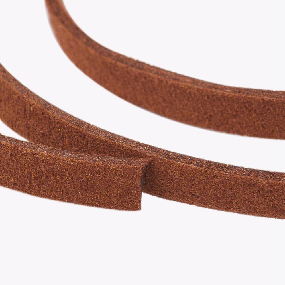 Semišová šnúra imitácia 5mm, 5m / rolka
