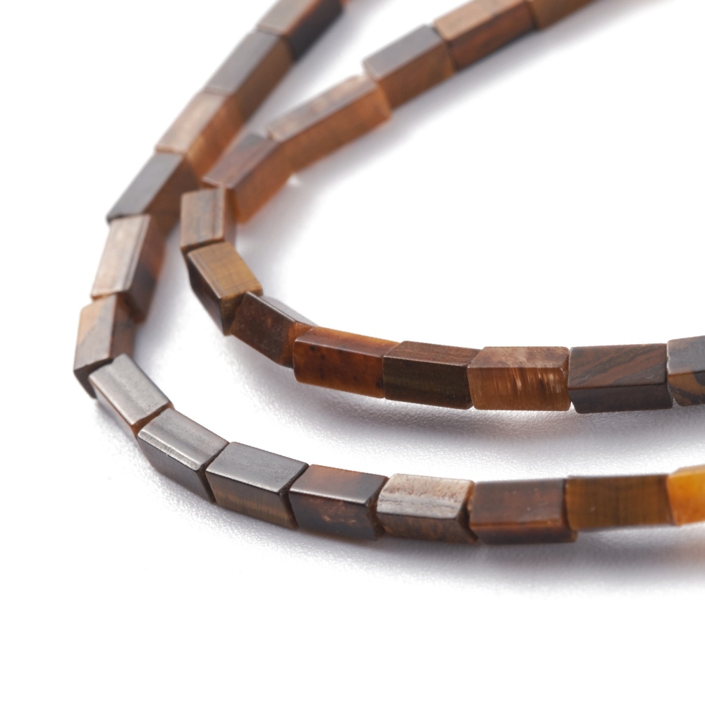 Tigrie oko korálky 3.5~6x2.2x2.2mm, cca 79 ks