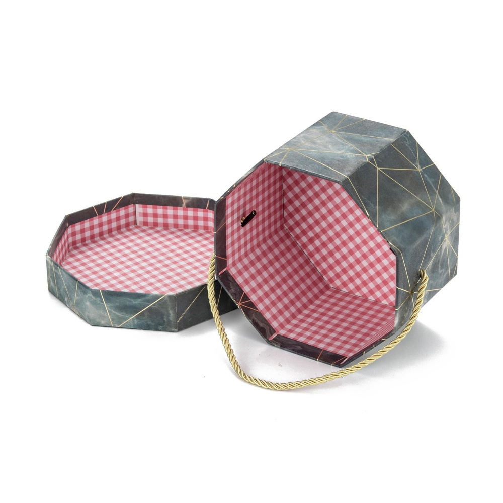 Dekoračná krabica Osemuholník 14.4x9.3x15.5cm, 1 ks