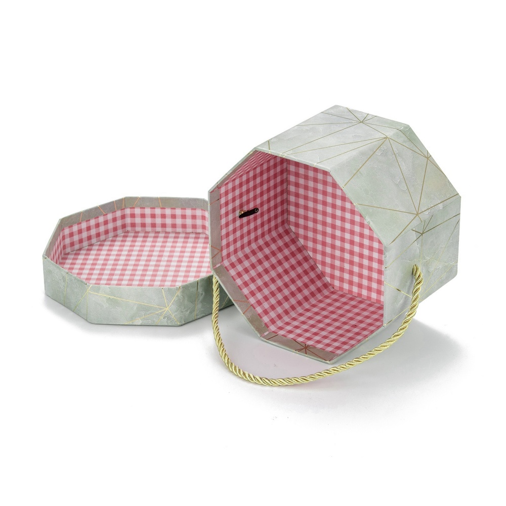 Dekoratívna krabica Osemuholník 14.4x9.3x15.5cm, 1 ks