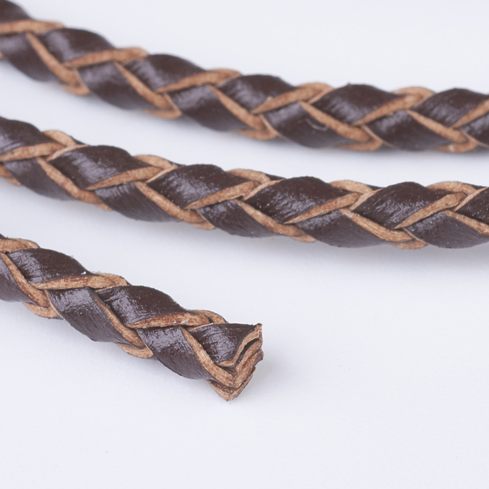 Pletená kožená šnúrka 3mm, 9 m