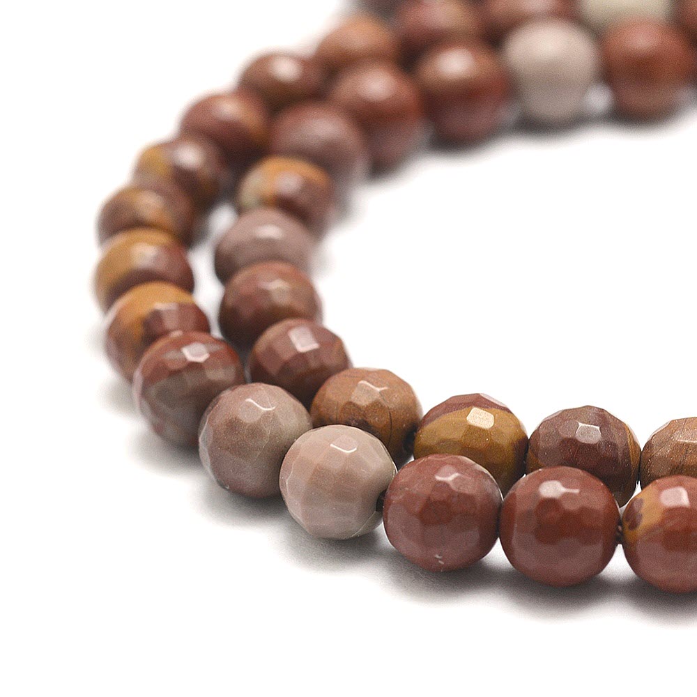 Prírodný Jaspis brúsené korálky 8mm, 48 ks