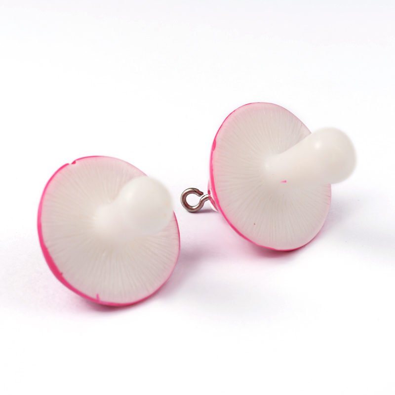 Plastový prívesok Hríbik 34x22x22mm, 10 ks