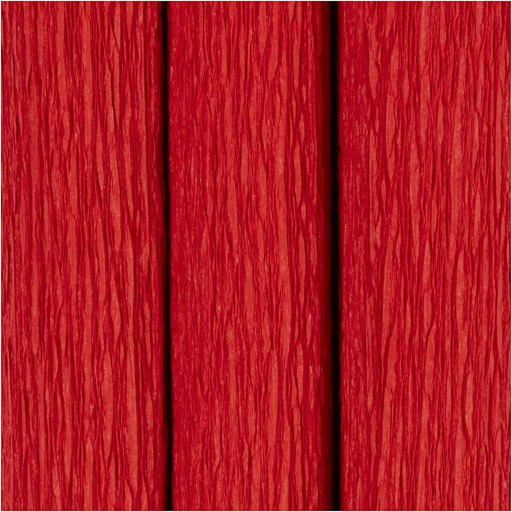 Krepový papier Červená 25x60 cm, 3 ks