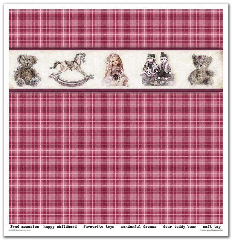 Sada scrapbook papierov Detské spomienky 30x30cm, 10 ks