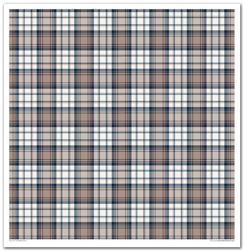 Sada scrapbook papierov Scottish style 30x30cm, 10 ks