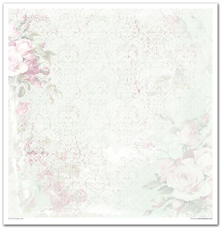 Sada scrapbook papierov English Rose 30x30cm, 10 ks