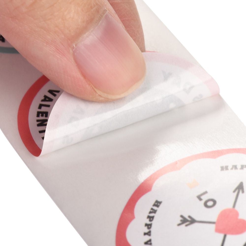 Rolka s nálepkami Valentín 4,1cm, 500ks/rolka