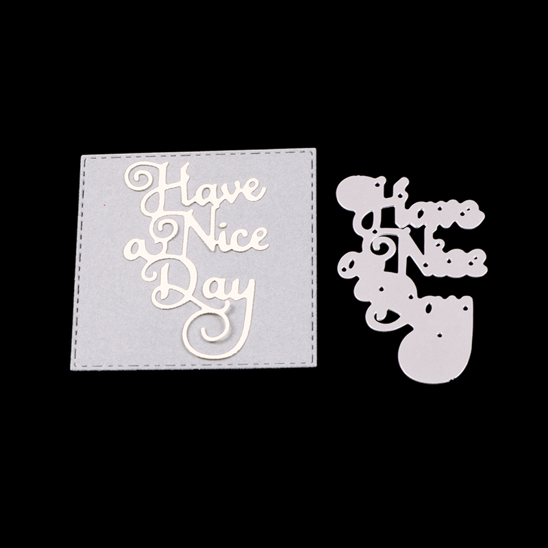 Vyrezávacie šablóny Have a nice day 63.5x41.5x0.5mm, 1 ks