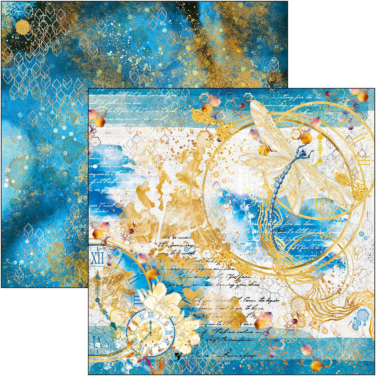Sada papierov Indigo 30.5cm x 30.5cm, 12 ks