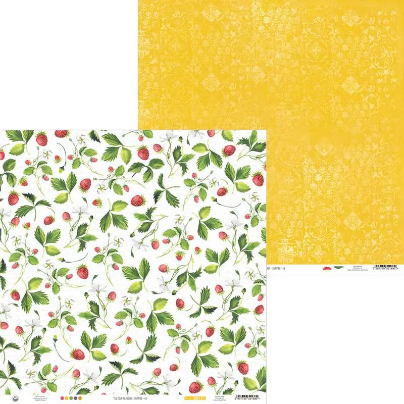 Blok scrapbook papierov The Four Seasons - Summer 30,5x30,5cm, 12 ks + 2 bonusové