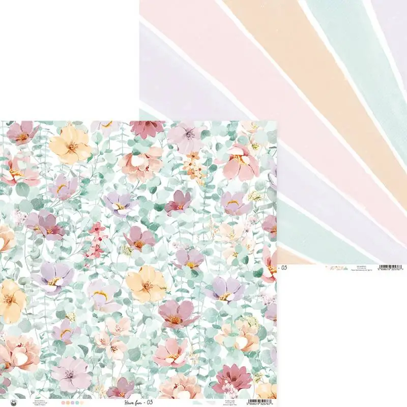 Blok scrapbook papierov Have fun 30,5x30,5cm, 12 ks + 2 bonusové