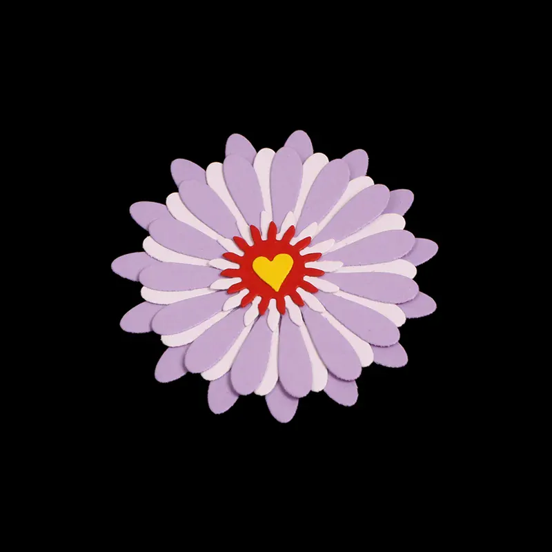 Vyrezávacia šablóna Kvety 13.3x13.4cm, 1 ks