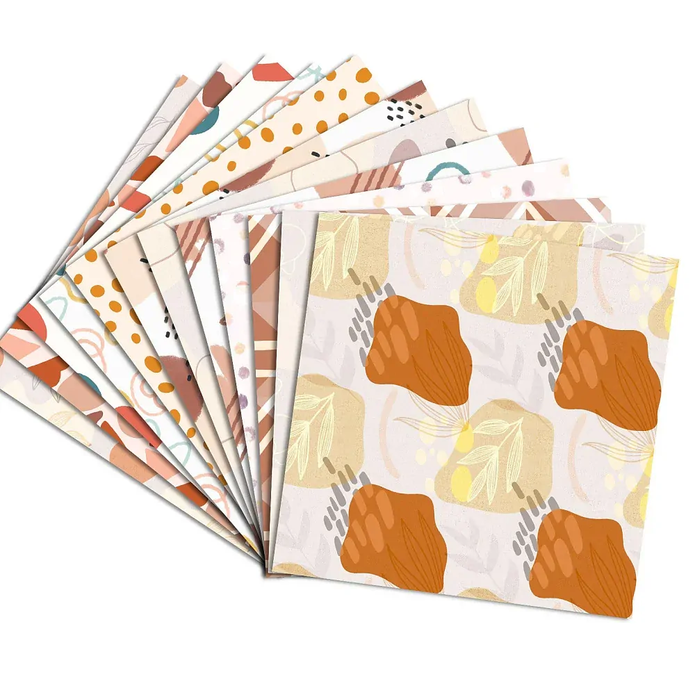 Scrapbook Papier Vzory, 153x153x0.1mm, 12ks/bal.
