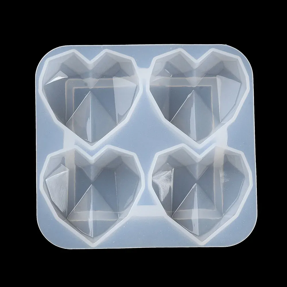 Silikónová forma Srdiečka 61x65x16mm, 1 ks