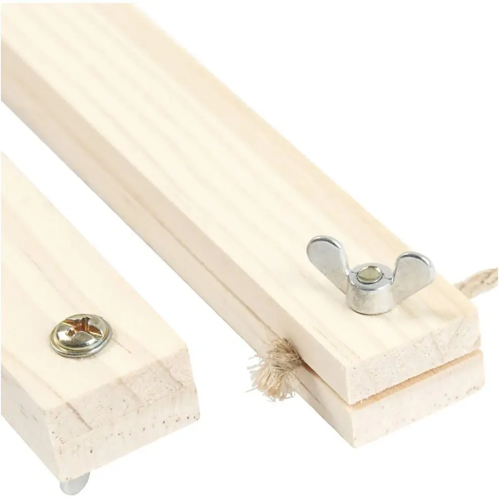 Drevený držiak na plagát, 2x2,2x25 cm, 1 sada