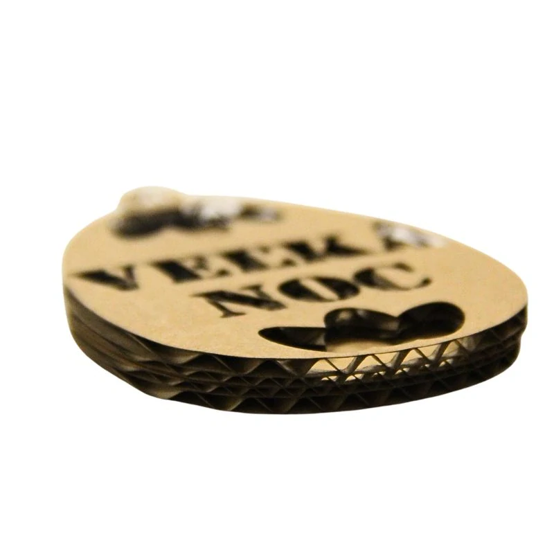 2 vrstvové kartónové Veľkonočné vajíčka 10x6,4cm, 12 ozdôb