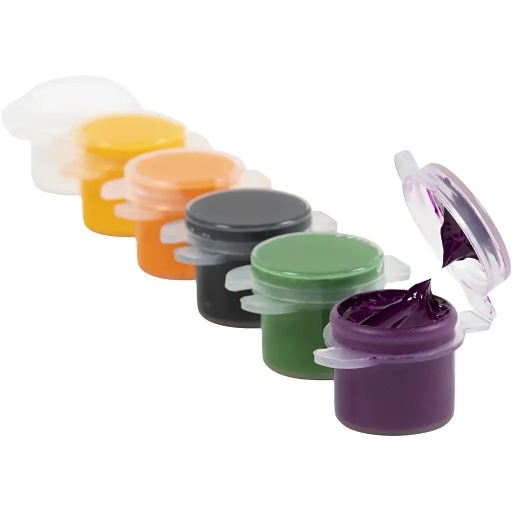 Plus Color Akrylové Halloween farby v praktických kelímkoch 6x5ml, 1 bal.