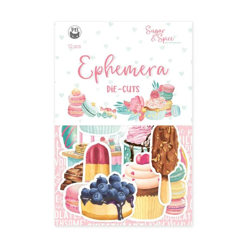 Súprava vyrezávaných prvkov - kolekcia Sugar and Spice (12 ks)