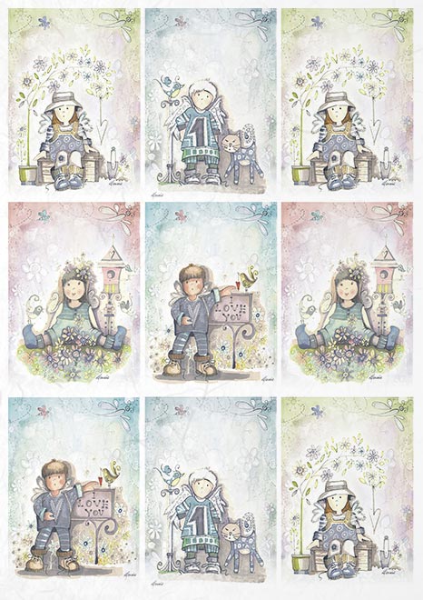 Kreatívny set Detský anjel ryžového papiera