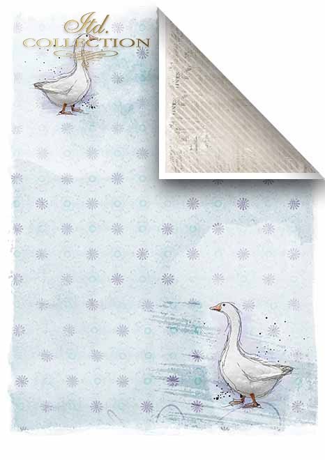 Sada "Around the farm" scrapbook papierov 6 ks