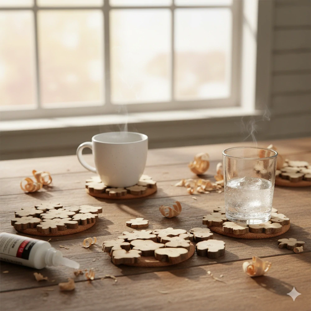 Nepravidelné drevené plátky 15-40 mm, 230 g/ 1 balenie