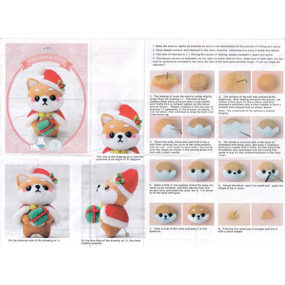 DIY sada na výrobu psíka Shiba-Inu, 1 sada