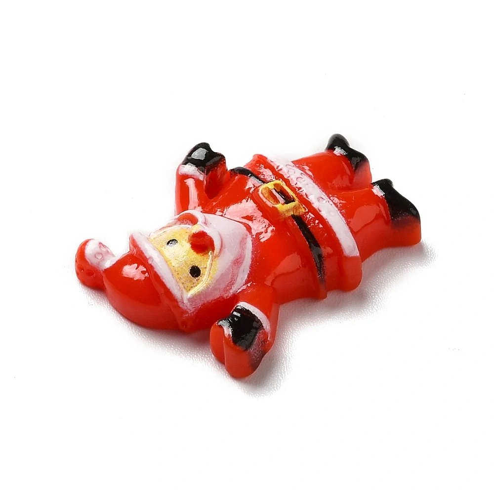 Vianočné živicové kabošony MIX 20 ks – Santa, stromček a priatelia