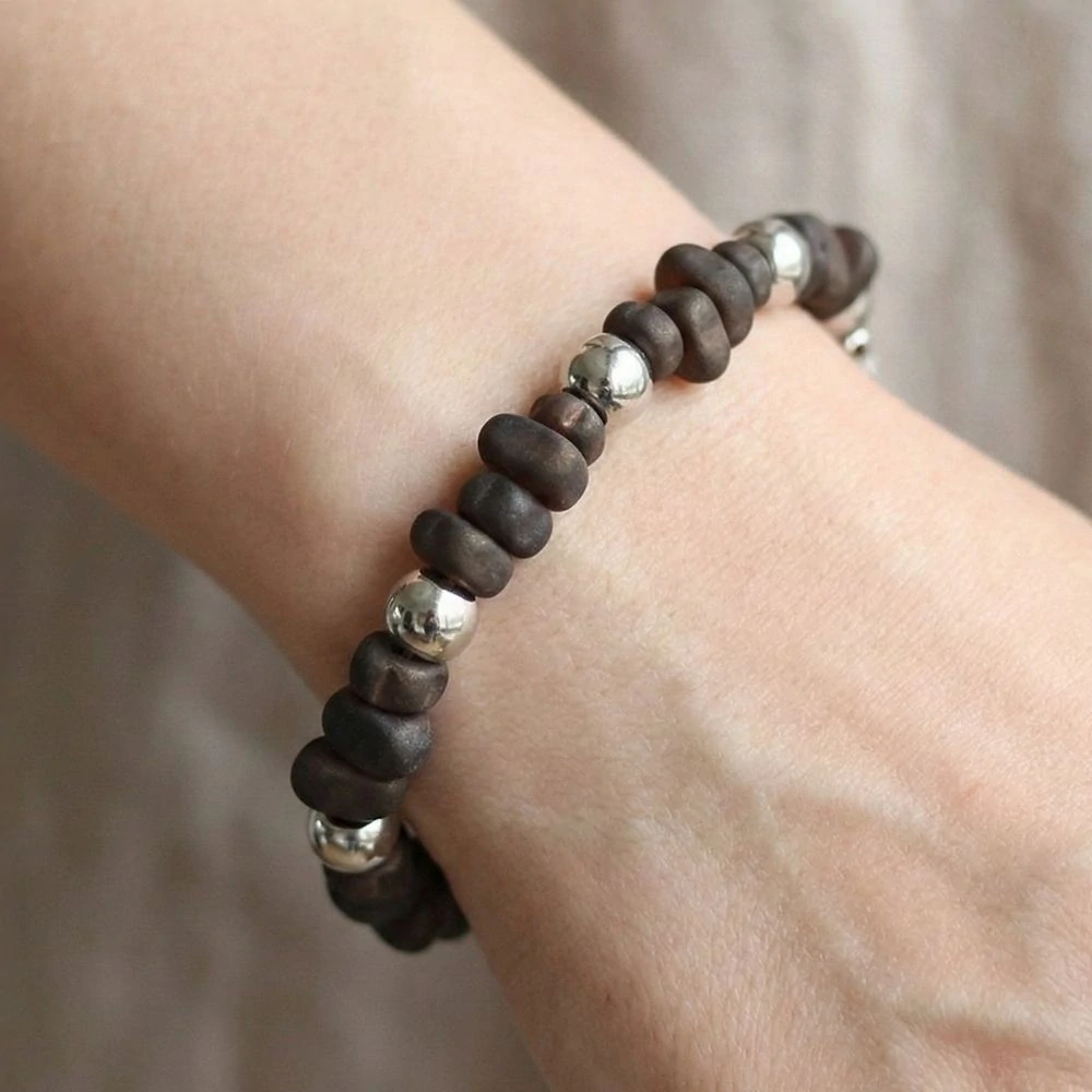 Syntetický Hematit korálky 5~10x4.5~5.5x4mm, 105 ks