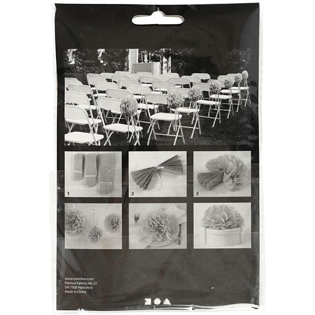 Pompom 20+24+30 cm, 3 ks